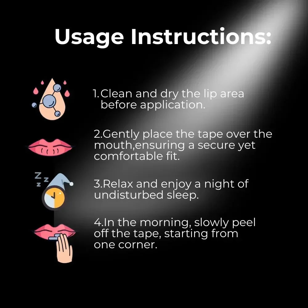 30/90/150/300Pcs Medical Grade Anti-Snoring Sleep Mouth Tape Nasal Strips for Better Breathing And Snoring Relief